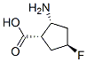 Cyclopentanecarboxylic acid, 2-amino-4-fluoro-, (1alpha,2alpha,4beta)- (9CI) 结构式