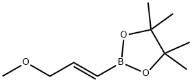 反式-3-甲氧基-1-苯硼酸频那醇酯 结构式