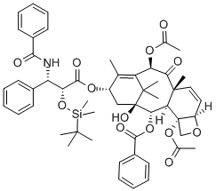 2'-O-(tert-Butyldimethylsilyl)-6,7-dehydropaclitaxel 结构式