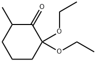 Cyclohexanone, 2,2-diethoxy-6-methyl- (9CI) 结构式