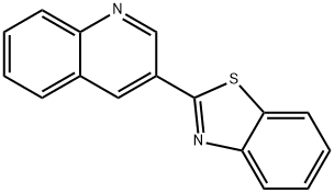 3-Benzothiazol-2-yl-quinoline 结构式