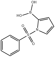 1-(PHENYLSULFONYL)PYRROLE-2-BORONIC ACID 结构式