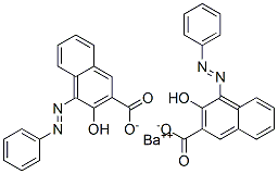 Bis[3-hydroxy-4-(phenylazo)-2-naphthalenecarboxylic acid]barium salt 结构式