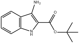 3-AMINO-1H-INDOLE-2-CARBOXYLIC ACID TERT-BUTYL ESTER 结构式