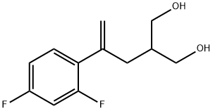 2-[2-(2,4-二氟苯基)-2-丙烯-1-基]-1,3-丙二醇 结构式