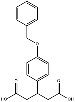 3-(4-苄氧基苯基)戊二酸 结构式