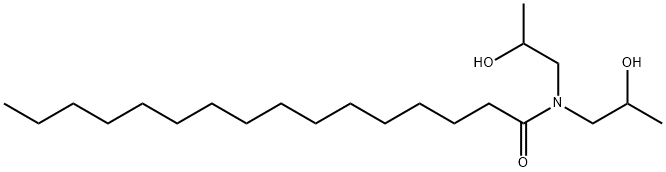 N,N-Bis(2-hydroxypropyl)hexadecanamide 结构式
