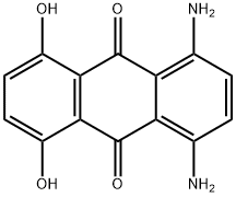 1,4-Diamino-5,8-dihydroxy-9,10-anthracenedione 结构式