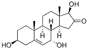 Androst-5-en-16-one, 3,7,17-trihydroxy-, (3beta,7alpha,17beta)- (9CI) 结构式