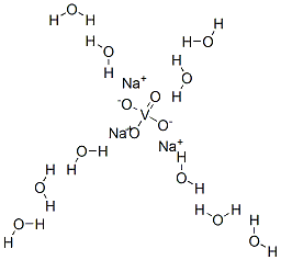 SODIUM ORTHOVANADATE DECAHYDRATE 结构式