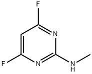 2-Pyrimidinamine,4,6-difluoro-N-methyl- 结构式