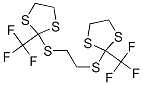 2,2'-[1,2-Ethanediylbis(thio)]bis[2-(trifluoromethyl)-1,3-dithiolane] 结构式