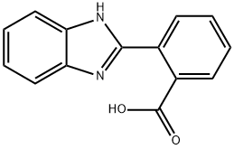 2-(1H-苯并咪唑-2-基)苯甲酸 结构式