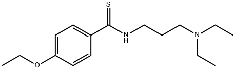 N-[3-(Diethylamino)propyl]-p-ethoxythiobenzamide 结构式