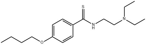 p-Butoxy-N-[2-(diethylamino)ethyl]thiobenzamide 结构式