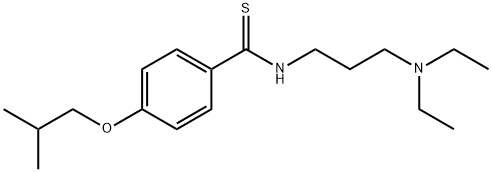N-[3-(Diethylamino)propyl]-p-isobutoxythiobenzamide 结构式