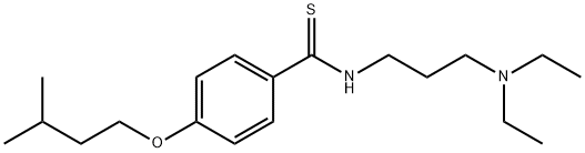 N-[3-(Diethylamino)propyl]-p-(isopentyloxy)thiobenzamide 结构式