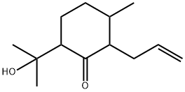 Cyclohexanone,  6-(1-hydroxy-1-methylethyl)-3-methyl-2-(2-propenyl)-  (9CI) 结构式