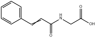 N-肉桂酰甘氨酸 结构式