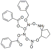 2H-Cyclopentoxazol-2-one, 4,5-bis(benzoyloxy)hexahydro-6-(phenylmethoxy)methyl-, 3aS-(3a.alpha.,4.alpha.,5.beta.,6.alpha.,6a.alpha.)- 结构式