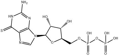 6-thioguanosine 5'-diphosphate 结构式