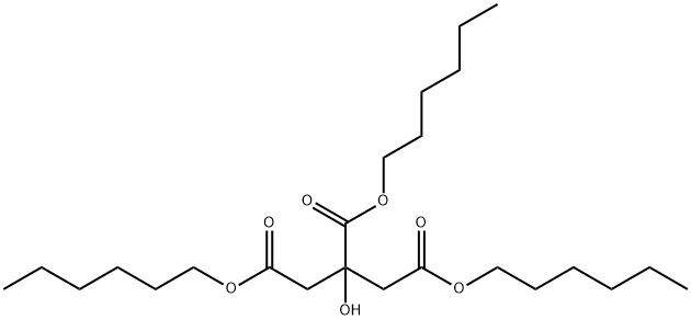 1,2,3-Propanetricarboxylic acid, 2-hydroxy-, trihexyl ester 结构式