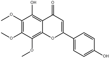 5-羟基-2-(4-羟基苯基)-6,7,8-三甲氧基-4H-色烯-4-酮 结构式