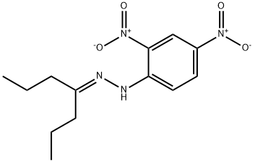 4-Heptanone 2,4-dinitrophenyl hydrazone 结构式