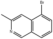 5-溴-3-甲基异喹啉 结构式