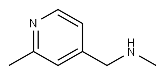 N-甲基-1-(2-甲基吡啶-4-基)甲胺 结构式