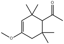 1-(4-methoxy-2,2,6,6-tetramethyl-3-cyclohexen-1-yl)ethan-1-one  结构式