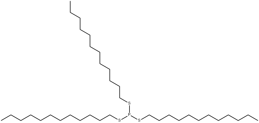 三硫代亚磷酸三(十二烷基)脂 结构式