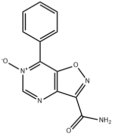 3-Carbamido-7-phenylisoxazolo(4,5-d)pyrimidine 6-N-oxide 结构式