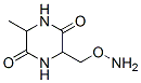 2,5-Piperazinedione,3-[(aminooxy)methyl]-6-methyl-,stereoisomer(8CI) 结构式