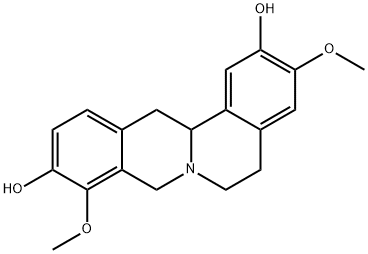 3,9-Dimethoxy-5,8,13,13a-tetrahydro-6H-isoquino[3,2-a]isoquinoline-2,10-diol 结构式