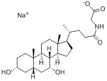 甘氨鹅脱氧胆酸钠 结构式