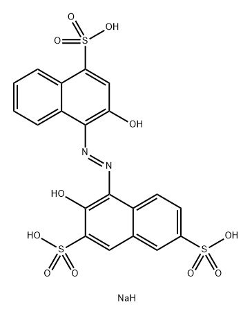 羟基萘酚兰二钠盐 结构式