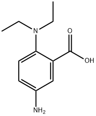 5-氨基-2-(二乙氨基)苯甲酸 结构式