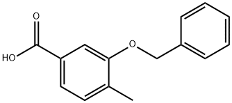 3-(苄氧基)-4-甲基苯甲酸 结构式