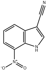 7-NITRO-1H-INDOLE-3-CARBONITRILE 结构式