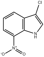 3-氯-7-硝基吲哚 结构式