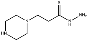 1-Piperazinepropanethioicacid,hydrazide(9CI) 结构式