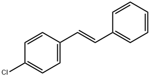 (E)-1-(4-氯苯基)-2-苯乙烯 结构式