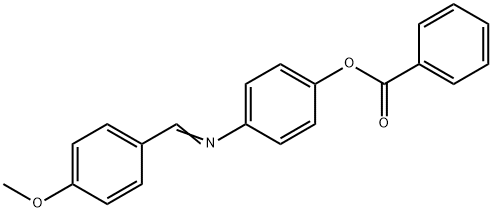 Benzoic acid 4-[[(4-methoxyphenyl)methylene]amino]phenyl ester 结构式