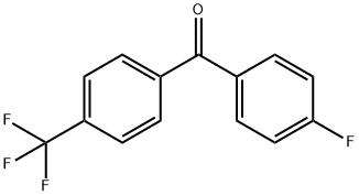 (4-氟苯基)[4-(三氟甲基)苯基]甲酮 结构式