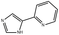 2-(1H-咪唑-4-基)吡啶;2-(4-咪唑基)吡啶;2-(1H-咪唑-5-基)吡啶 结构式