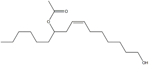 (Z)-10-Acetoxy-7-hexadecen-1-ol 结构式