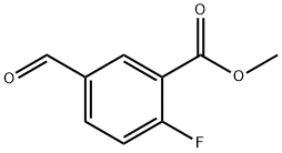 2-氟-5-甲酰基苯甲酸 甲酯 结构式