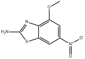4-甲氧基-6-硝基苯并噻唑-2-胺 结构式