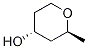 (2S,4R)-2-Methyl-tetrahydro-2H-pyran-4-ol 结构式